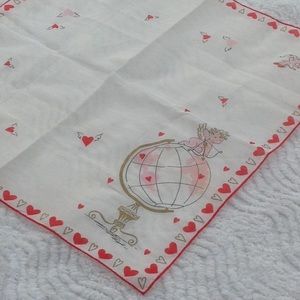 Vintage Burmel Cupid Hankerchief. As seen in Vogue